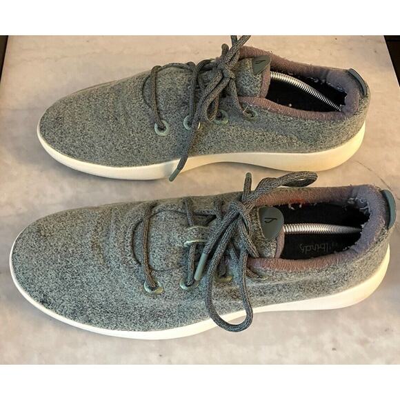 Allbirds Wool Runners Men Size 14‎ Gray Lace-up Merino Comfort Thermal Washable - Picture 2 of 8